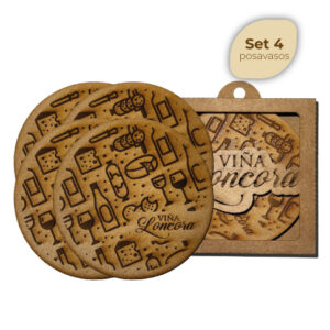 Set 4 posavasos Mix
