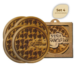 Set 4 posavasos Uvas