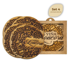 Set 4 posavasos Vendimia